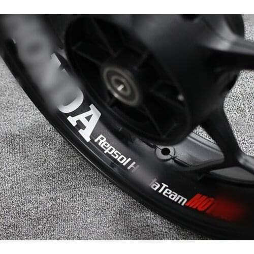 Car Styling Vinyl Sticker Auto Wheel Tyre Tire Decoration Sticker Decals for Cb1000RR 600R 300R F5 Repsolteam