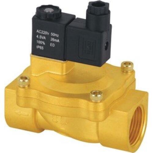 Free Shipping 5pcs A Lot 3/4'' Pilot Operated Solenoid Valve 2 Way Brass Valve 2V250-20 Air Oil Water Standard Voltages