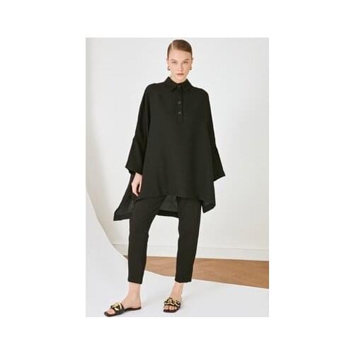 Oversize Tunic Pants Bottom-Top Set