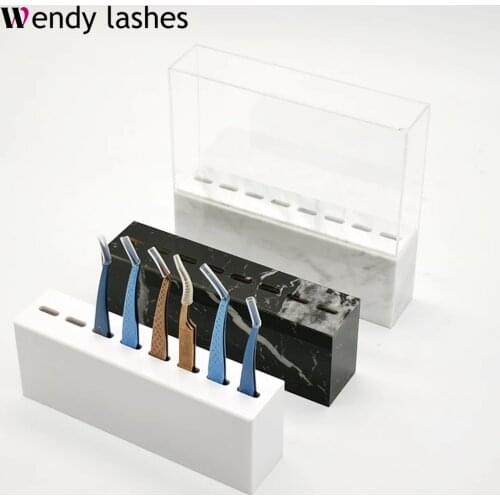 Eyelash Tweezer Holder Eyebrow Tweezers Storage Stand Eye Lashes Tweezers Eyelash Extension Pliers Acrylic Beauty Makeup Tools
