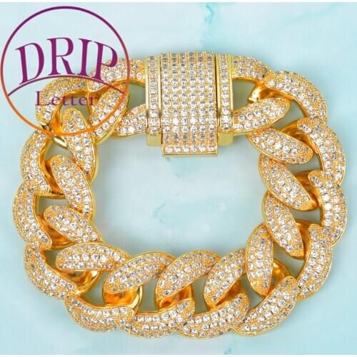 Drip letter Big Bracelets