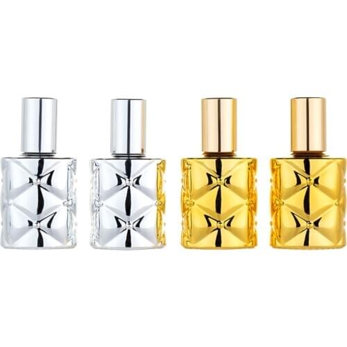 MUB - 10ml Refillable UV Glass Spray Perfume Bottle With Essential Oils Roller Ball Stylish Flacon Vide Cosmetique With Package