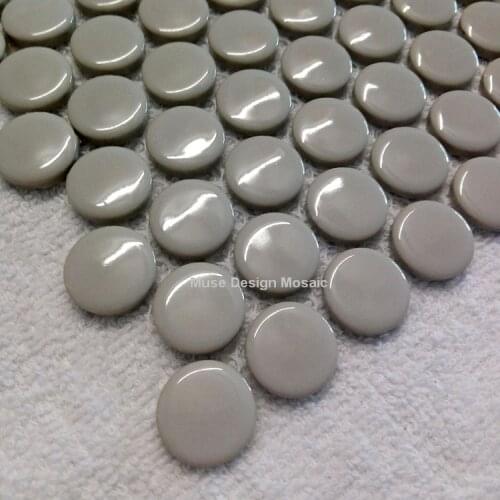 Nordic Style Glossy Light Gray Glazed Ceramic Mosaic Tiles, Kitchen Pool Bathroom Shower Brick DIY wall tile floor tile