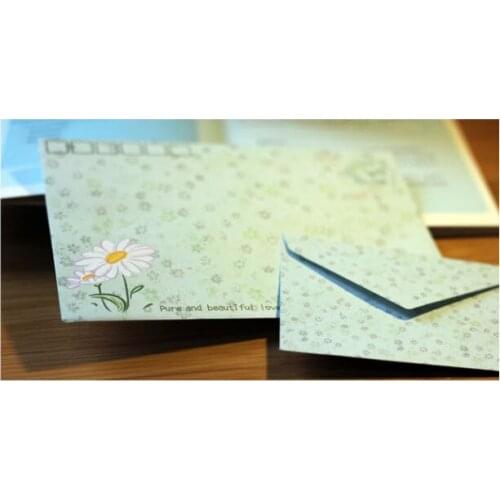 Colorful Flower Envelope Paper Letter Vintage Wedding Invitation Envelopes for Cards Stationary Storage Paper Gift Writing Paper