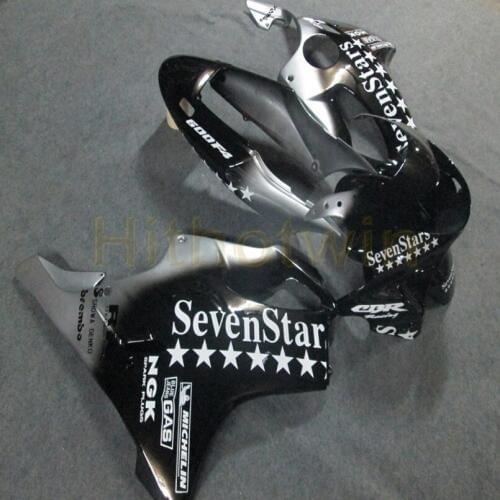 Custom motorcycle cowl for CBR600F4 1999-2000 CBR 600 F4 ABS Fairing+Screws+Injection mold black M2