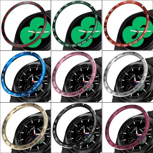 For Samsung galaxy watch 4 Classic 42mm 46mm Bezel Ring Styling Case Cover Protection Stainless Steel Bezel