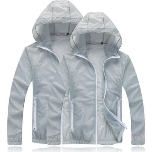 Summer men women breathable quick-drying fishing clothes for men UV protection outdoor couple sun protection clothing jacket