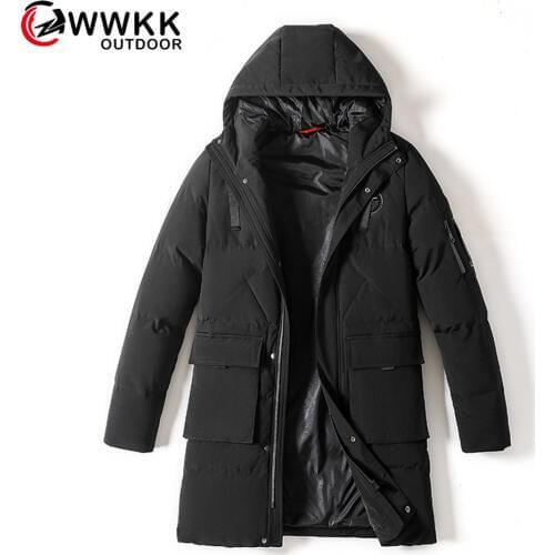 WWKK Mens Thicken Jacket Winter Mountain/Camping Outdoo Jackets Man Outdoor Multi-Pocket Wear Male Trekking Windproof Warm Coats