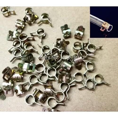 Set of 50x 5/16" 8mm Spring clip Fuel Oil Line Silicone Vacuum Hose Clamp Water Pipe Air Tube Clamp Fastener