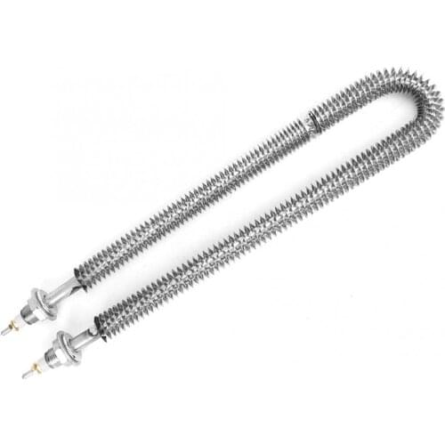 220V 1.5kW Heating Pipe U Type Finned Electric Heat Pipe Stainless Steel Fin Heating Element U Shape Heating Tube