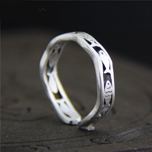New Gothic Men Fish Rings For Women Jewelry Birthday Gift Romantic Wedding Engagement Drop Shipping 2021