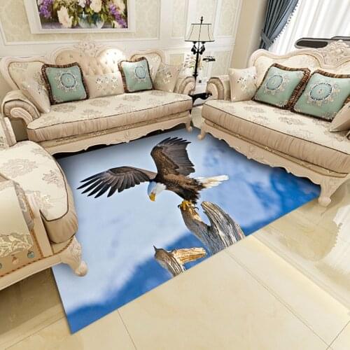 Eagle Area Rugs Large Flying Blue Sky Catching Fish In Sea Floor Mat Home Living Room Bedroom Carpet Decor Doormat