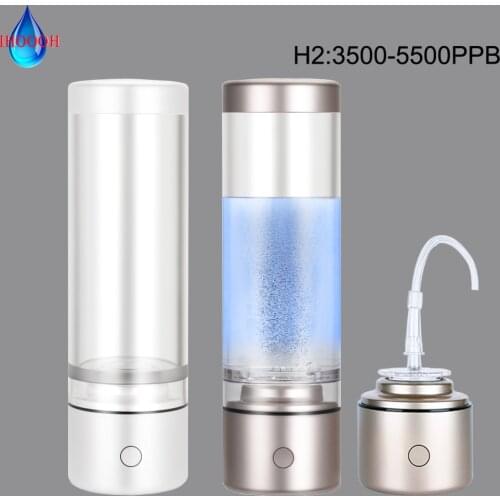 Rechargeable Nano Cup Hydrogen Water Generator Super Antioxidants Electrolysis Alkaline Ionizer Bottle Mini H2 Gas Ventilator