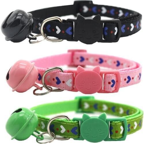 Christmas Breakaway Cat Collar With Bell Kraagjes Quick Release Puppy Neck Strap Safety Chihuahua Necklace Fashion Custom Cute