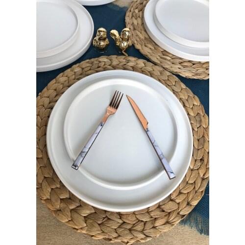 Stackable Mat White 12 Piece 6 Personality Breakfast Team