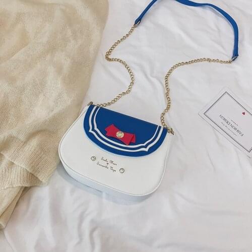 Luxury Brand Design Sailor Moon Luna/artemis Chain Bag Samantha Vega Handbag Cartoon Sailor Moon Girl Shoulder Bag Messenger Bag