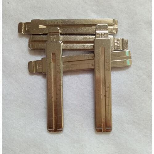 TOY2 Engraved Line Key Blade For Toyota Subaru Scale Shearing Teeth Cutting Key Blank 2 IN 1 (No 77)