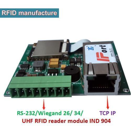 Uhf rfid reader module ipex antenna connector support RS232/WG26/34 TCP/IP interface for parking vehicle warehouse management