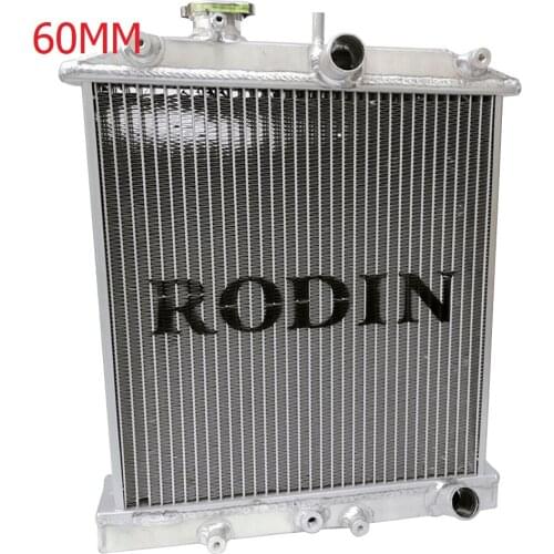 High performance Jdm 3 Row Racing Aluminum Radiator 60mm For Honda Civic EK EG DEl Sol Manual D15 D16