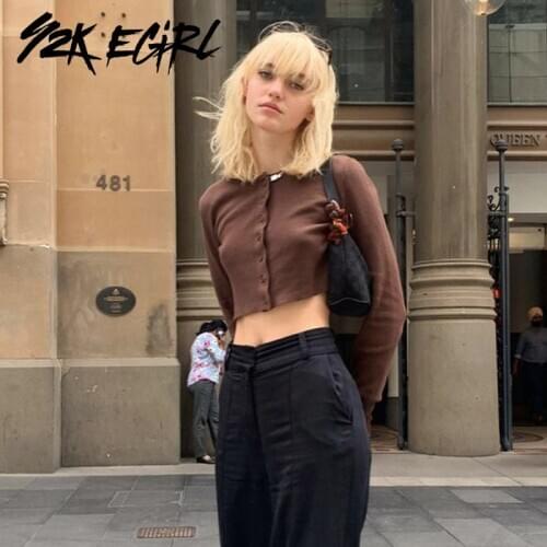 Y2K EGIRL Women's Knitted T-shirts