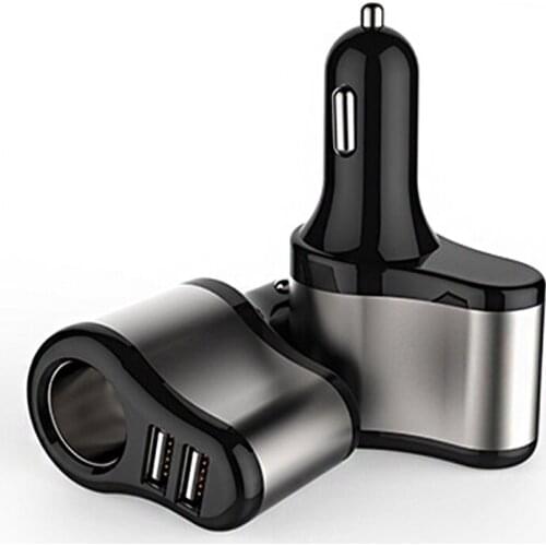 5V 3.1A Dual USB Charger Adapter 12V-24V Car Cigarette Lighter Socket Splitter Plug for BMW Peugeot Passat VW iPhone Charging