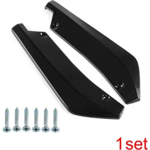 2Pcs Car Rear Bumper Lip Spoiler Diffuser Splitter PP Safety Anti-Scratch Protector Universal For Honda Civic Accord/VV Goft