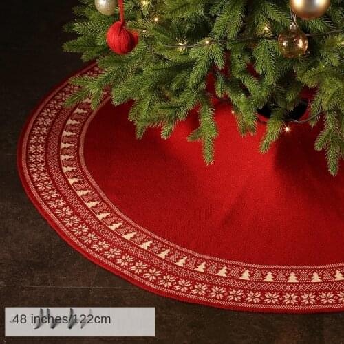 2020 knitting wool tree bottomed apron shawl Christmas decorations retro small snowflake 48 inches