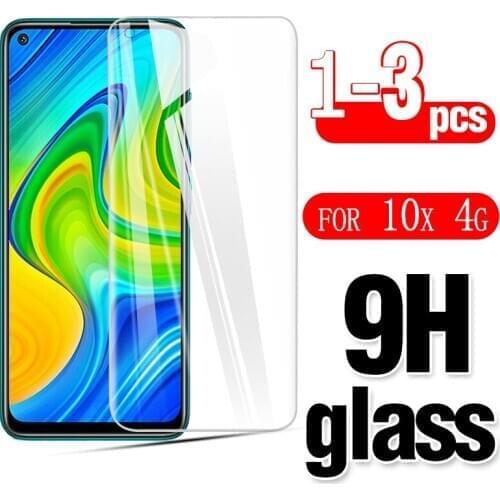 3pcs/1pcs Protective Glass Film for Xiaomi redmi 10x 4g phone Screen Protector Scratch resistant for redmi note 9 Tempered Glass