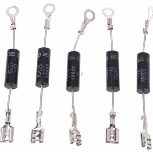 5Pcs/Set 8CM Single Diode High Voltage Diode Rectifier Microwave Electronic Parts