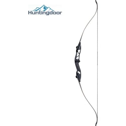 Archery 56 Inch Recurve Bow Take-down Hunting Bow Beginner Right Hand Bow Black Metal Handle Riser Section for Shooting