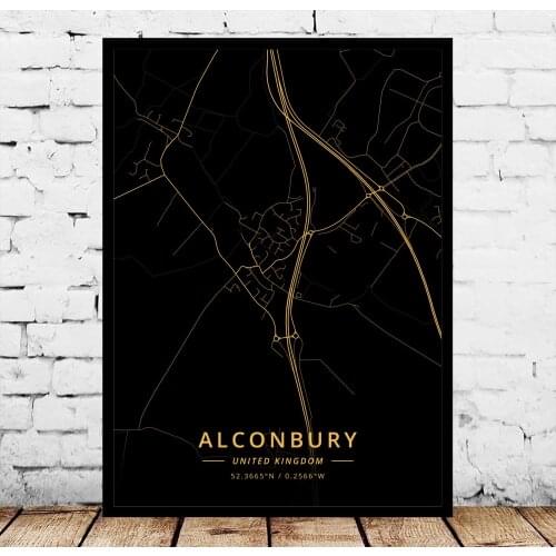Aberdeen Alconbury Barry Basildon Bath Birkenhead Birmingham Blackburn Blackpool Bolton Bradford UK United Kingdom Poster