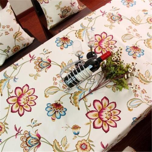 Free Shipping America Pastroal Style CottonCoffee Tea Dining Oil Water Proof Tablecloth Cover Kitchen Hotel Blanket Antependium