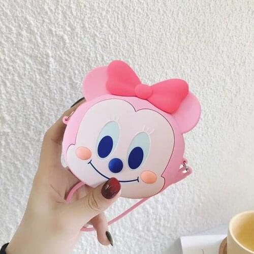 Childrens silicone change card bag cartoon cute mini wallet women slung chain kindergarten 2020autumn new hellokitty mini purse