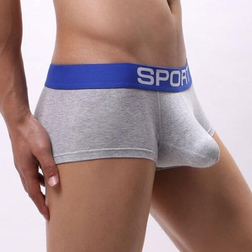 Mens Trunk Boxer Underwear Men Sexy Elephant Nose Panties Men Boxtershorts Man Plus Size Solid Cotton Healthy Underpants Shorts