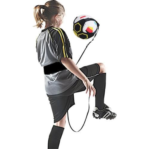 Football Kick Trainer Adjustable Swing Soccer Training Aid Belt Ball Game Control Hands Free Equipment Waist Belts Drop Ship