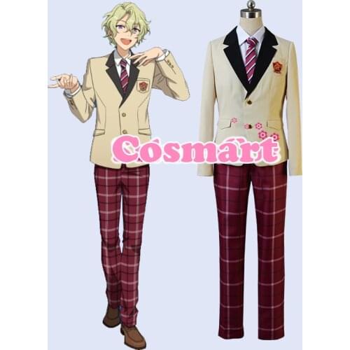 [Customize]Anime Ensemble Stars New Team EVE Figure Tomoe Hiyori School Uniform Halloween Cosplay Costume For Adult