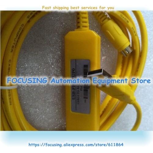 New For USB-FBS-232P0 Length 3 M USB Version To RS232 ADAPTER FOR FBS PLC Programming Cable / Support WIN7
