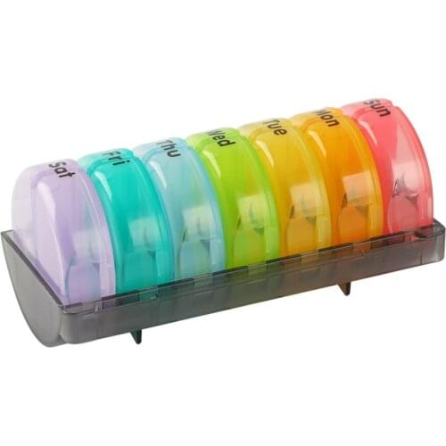 Pill Organizer Box Case Medicine Holder High Capacity Daily Style Large Hot 7 Day 3 Times A Day Travel Portable Storage Bottles