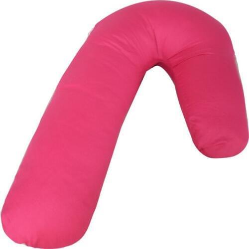 100% Cotton Body Pillow Sleeping Support Pillow For Pregnant Women V-type Multifunctional Pregnant Travel Neck Pillow