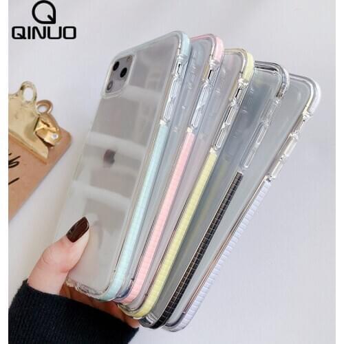 Candy Color Clear Cases For Samsung Galaxy S8 S9 S10 Plus Note 8 9 10 Lite A71 A51 A50 A70 S20 Ultra Thin Transparent Soft Cover