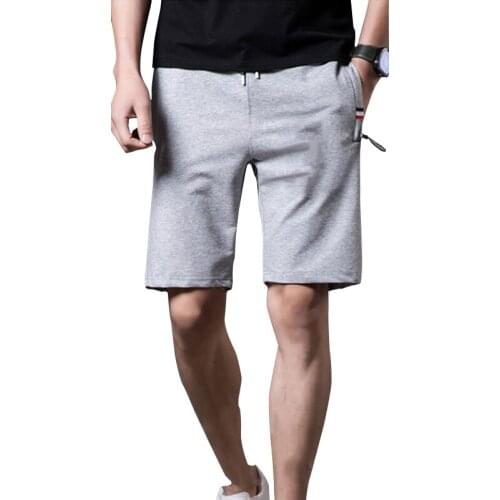 Plus Size to 5XL Mens Summer Sport Shorts Fashion Solid Color Casual Male Shorts Smart Casual Cotton Sports Black Workout Sweat