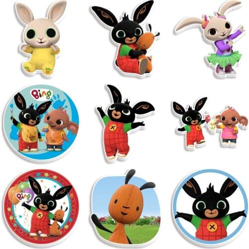 Cute Cartoon Printed Flat Resin Planar for Home Decoration Accessories DIY Bow Center Earring 30pcs