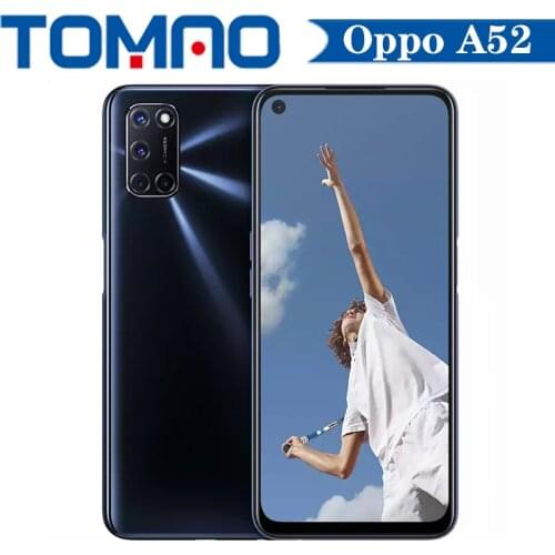 Original Official New OPPO A52 Octa Core Snapdragon 665 8GB RAM 128GB ROM 5000mAh big battery 12MP Rear four Camera Android 10.0