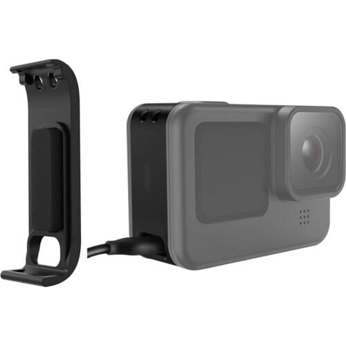 Sport Camera Rechargeable Side Protective Cover Plastic for GoPro Hero 9 Sports Camera Dustproof Battery Lid Door Housing Case