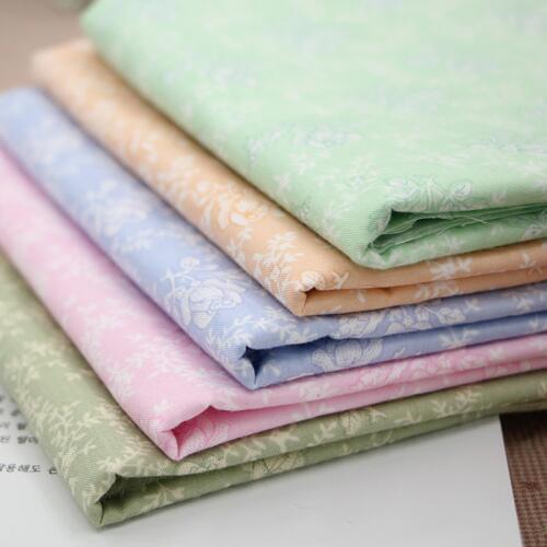 Rose cotton calico twill DIY patchwork handmade cloth washable bedding fabric