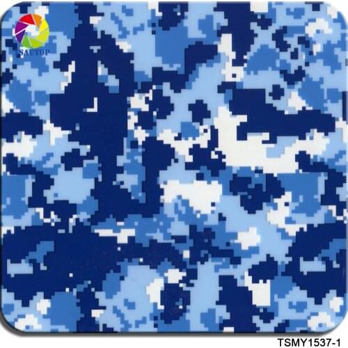 TSAUTOP Size 0.5m x 60m Hydrographic Printing Camo Water Transfer Films hydrographics decal PVA hydro dip print WDF1537-1