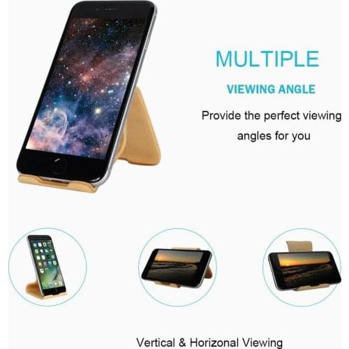 Universal Birch/Walnut Mobile Phone Stand Wooden Mobile Stand Holder Desktop Bracket for Xiaomi Iphone 11 Huawei Android Phone