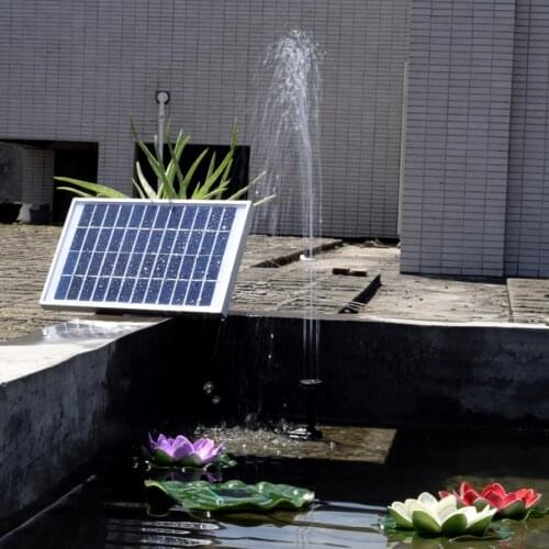 Solar Powered Bird Bath Water Fountain Garden Outdoor Pool Pond Decoration Floating Water Fountain Pump 10V 5W