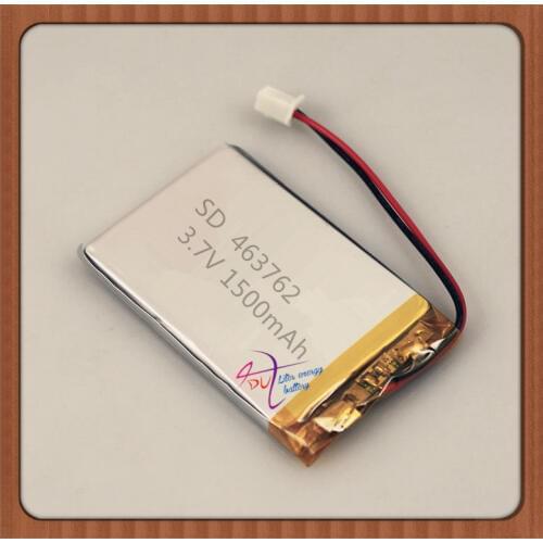 XHR-2P 2.45 2.54 1500mAh 463762 3.7V polymer battery smart home mobile devices