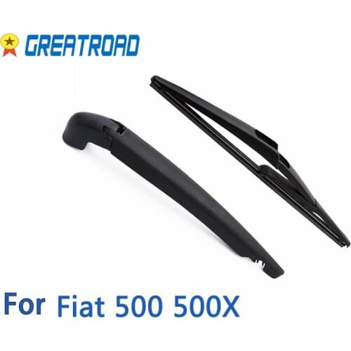 Rear Window Windscreen Wiper Blade Arm Set For Fiat 500 500X 2007 2008 2009 2010 2011 2012 2013 2014 2015 2016